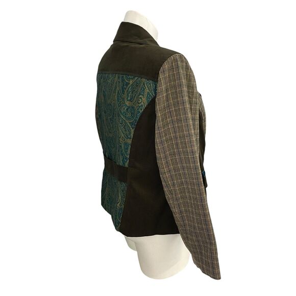 CJ Banks Blazer Womens 1X Jacket Patchwork Festival Career Professional Office - Picture 14 of 16